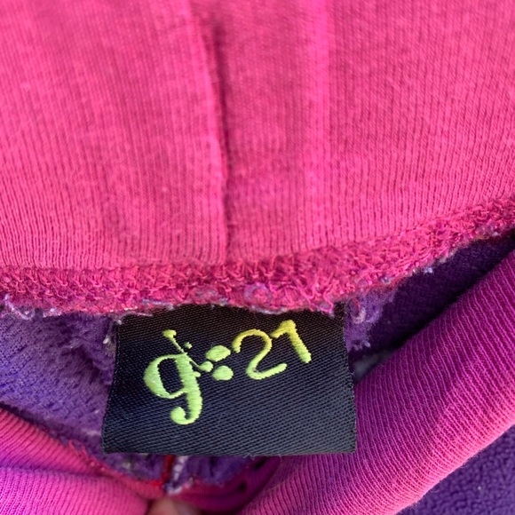 G21 Fuzzy Purple with Snowflake And Penguin Pattern Pyjama pants XL - Picture 2 of 5